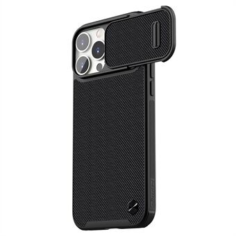NILLKIN for iPhone 14 Pro Max Anti-scratch Phone Back Cover Nylon Fiber Textured Hard PC + Soft TPU Phone Case with Slide Camera Cover