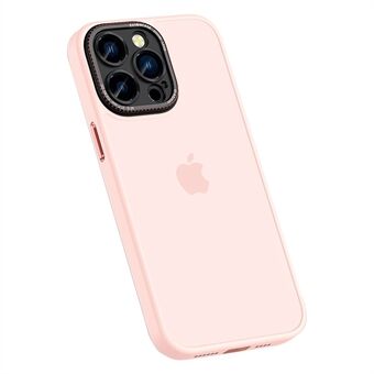 For iPhone 14 Pro Max Matte Surface Anti-Fingerprint Phone Case Skin-touch Hard PC Soft TPU Metal Lens Protective Cover