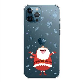 For iPhone 14 Pro Max Soft TPU Christmas Pattern Printing Phone Cover Anti-drop Protective Case