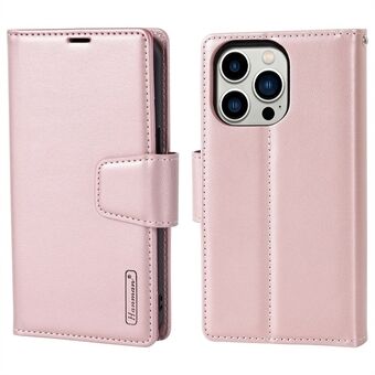 HANMAN Miro2 Series for iPhone  14 Pro Max PU Leather Stand Wallet Case Detachable 2-in-1 Magnetic Flip Phone Cover