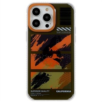 MUTURAL Camouflage Series for iPhone 14 Pro Max Creative Pattern Protective Case PC+TPU Anti-scratch Back Cover