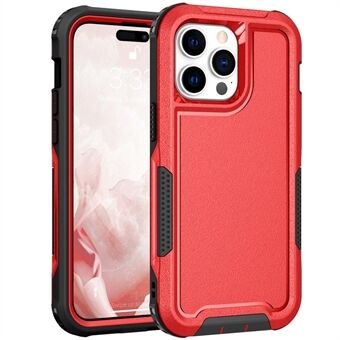 For iPhone 14 Pro Max Hard PC Soft TPU Combination Phone Case Raised Camera Edges Anti-Scratch Back Cover