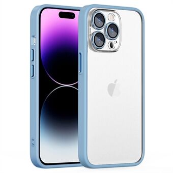 For iPhone 14 Pro Max Metal Ring Glass Lens Protector Phone Case Hard PC TPU Frame Protective Cover
