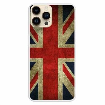 For iPhone 14 Pro Max Print Pattern TPU Phone Case Scratch-Resistant Shockproof Cover
