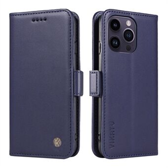YIKATU YK-003 For iPhone 14 Pro Max PU Leather Phone Case Wallet Stand Shockproof Cover