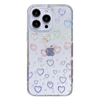 For iPhone 14 Pro Max PC+TPU Cell Phone Case Glitter Powder IMD Phone Cover