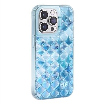 KINGXBAR Fish Scale Series for iPhone 14 Pro Max IML Design Phone Case TPU+PET Shockproof Cover