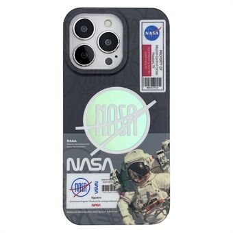 PC+TPU Cover for iPhone 14 Pro Max Astronaut Pattern Printing Phone Case Compatible with MagSafe