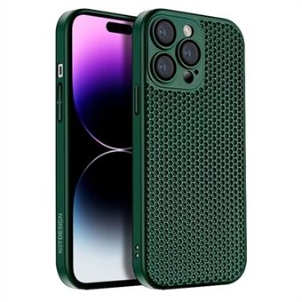 KSTDESIGN Icenets Series For iPhone 14 Pro Max Back Cover Heat Dissipation Hard PC Phone Case with Lens Film