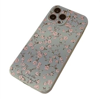 For iPhone 14 Pro Max Soft TPU Phone Case Retro Flower Pattern Protective Phone Cover