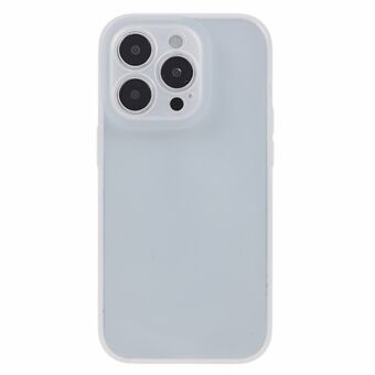 For iPhone 14 Pro Max Liquid Silicone+PC Shockproof Phone Case Translucent Precise Cutout Cover