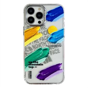 For iPhone 14 Pro Max Oil Painting PC+TPU Phone Case Drop Resistant Back Cover