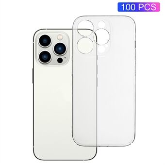 100PCS For iPhone 14 Pro Max Anti-Scratch Cover Hard Plastic Phone Case HD Transparent Clear Cell Phone Shell