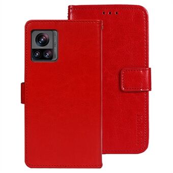 IDEWEI For Motorola Edge 30 Ultra 5G / Moto X30 Pro 5G Phone Protective Case Crazy Horse Texture Anti-scratch PU Leather Flip Stand Wallet Cover
