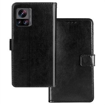 IDEWEI For Motorola Edge 30 Ultra 5G / Moto X30 Pro 5G Crazy Horse Texture Phone Wallet Stand Case PU Leather Full Protection Cover