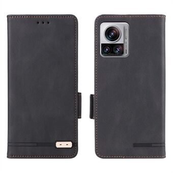 For Motorola Edge 30 Ultra 5G / Moto X30 Pro 5G PU Leather Anti-drop Case Hardware Decor Magnetic Wallet Stand Phone Cover