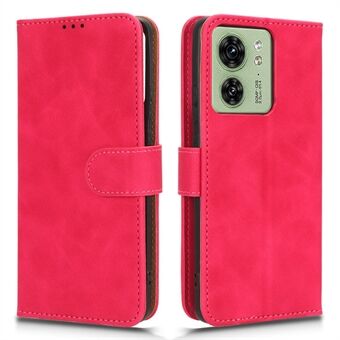 For Motorola Edge 40 5G PU Leather Skin-touch Wallet Case Stand Magnetic Closure Flip Phone Cover