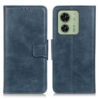 For Motorola Edge 40 5G PU Leather Flip Phone Shell Case Crazy Horse Texture Wallet Stand Phone Cover