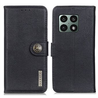 KHAZNEH Magnetic PU Leather Flip Wallet Case Soft TPU Inner Stand Phone Cover for OnePlus 10 Pro 5G