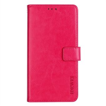 IDEWEI for OnePlus 10 Pro Folio Flip PU Leather + TPU Crazy Horse Texture Foldable Stand Wear-resistant Anti-fall Phone Cover with Wallet