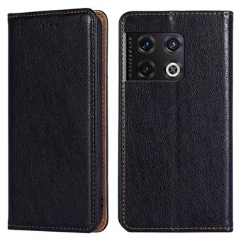 For OnePlus 10 Pro 5G PU Leather Wallet Style Phone Cover Inner TPU Stand Magnetic Auto-absorbed Anti-fall Case