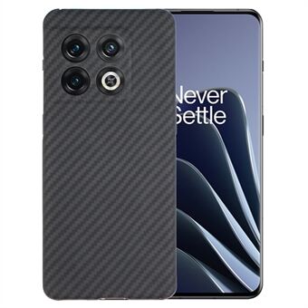 For OnePlus 10 Pro 5G Phone Case Aramid Fiber Carbon Fiber Texture Phone Cover (Precise Rear Lens Cutout) - Black