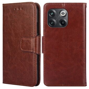 For OnePlus 10T 5G / Ace Pro 5G Texture PU Leather Wallet Flip Case Folio Book Design Magnetic Closure Stand Protective Cover