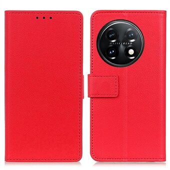 Leather Phone Case for OnePlus 11 5G, Phone Stand Shell Anti-scratch Textured Flip Wallet Cover