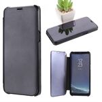 Plated Mirror Surface LeatherPhone Case View Window  Stand Shell for Samsung Galaxy S8 G950