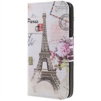 Pattern Printing Cross Texture Stand Wallet Leather Casing for Samsung Galaxy S9 G960