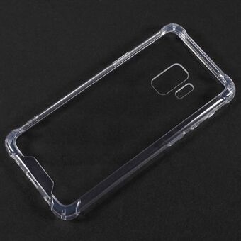 Drop-Proof Clear Acrylic Back + TPU Edge Hybrid Shell for Samsung Galaxy S9 - Transparent