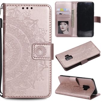 Imprint Butterfly Flower Leather Wallet Case for Samsung Galaxy S9 SM-G960