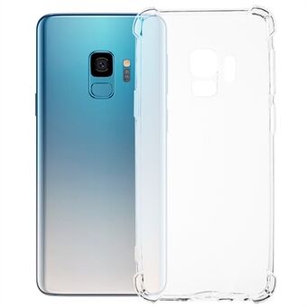 1.5mm Transparent TPU Phone Case for Samsung Galaxy S9 , Four Corner Anti-drop Phone Cover