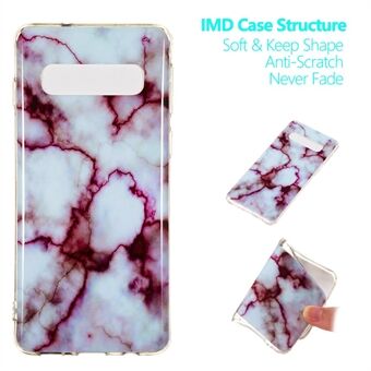 Marble Pattern IMD TPU Soft Back Case for Samsung Galaxy S10
