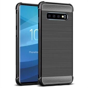 IMAK Vega Carbon Fiber Texture Brushed TPU Phone Casing for Samsung Galaxy S10