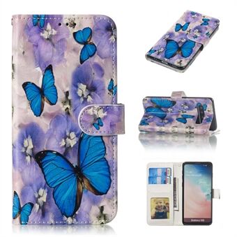 For Samsung Galaxy S10 Embossment Patterned Leather Wallet Phone Cover