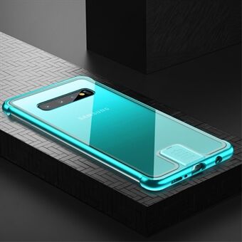 Leshield Series Pull Push Metal Frame+Glass Case for Samsung Galaxy S10