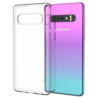 For Samsung Galaxy S10 Clear Soft TPU Phone Case Super Slim Anti-fingerprint Anti-scratch Phone Back Cover