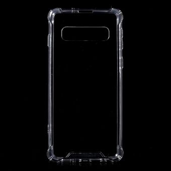 Drop-Proof Acrylic + TPU Hybrid Phone Shell for Samsung Galaxy S10 Plus - Transparent