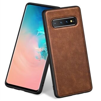 Phone Case for Samsung Galaxy S10 Plus , PU Leather Coated TPU+PC Retro Back Cover