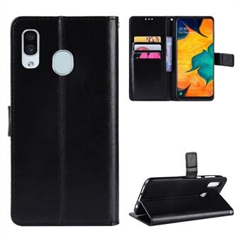 Crazy Horse Wallet Leather Protection Case for Samsung Galaxy A40