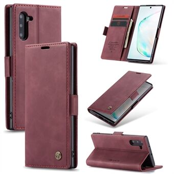 CASEME 013 Series Auto-absorbed Flip Leather Wallet Stand Case for Samsung Galaxy Note 10/Note 10 5G