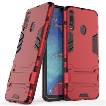 Plastic + TPU Hybrid Shell Case with Kickstand for Samsung Galaxy A20s