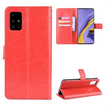 Crazy Horse Skin Wallet Leather Stand Case for Samsung Galaxy A51