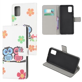 For Samsung Galaxy A51 Pattern Printing Wallet Leather Cover with Adjustable Stand