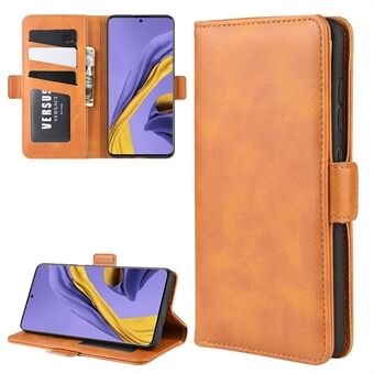 Magnet Adsorption Leather Wallet Stand Phone Shell Covering for Samsung Galaxy A51