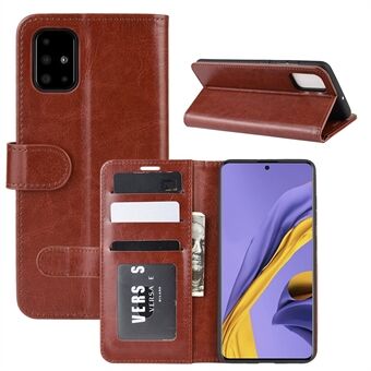 Crazy Horse Wallet Leather Stand Case for Samsung Galaxy A51