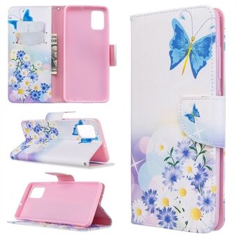 Pattern Printing Leather Wallet Case for Samsung Galaxy A51