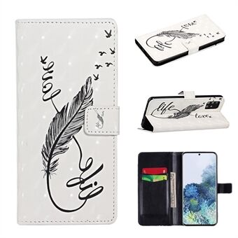 Light Spot Decor Pattern Printing Wallet Stand Leather Case for Samsung Galaxy A51 SM-A515
