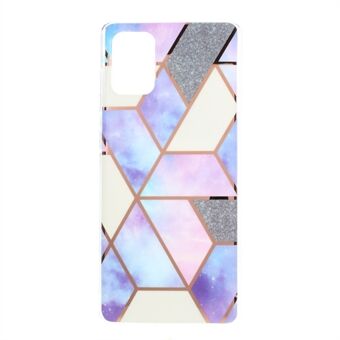 Electroplated Splicing Marble Pattern IMD TPU Cover for Samsung Galaxy A51 SM-A515